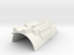 Modular Gauntlet System - Right Top in White Natural Versatile Plastic