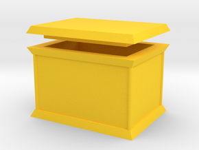 Millennium Puzzle Box size 2 in Yellow Processed Versatile Plastic