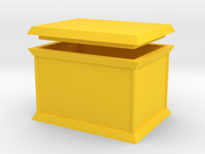 Millennium Puzzle Box size 1 in Yellow Processed Versatile Plastic