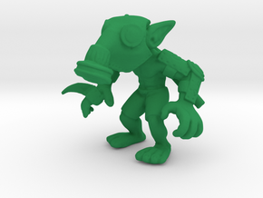 Gas Mask Goblin Trencher in Green Processed Versatile Plastic