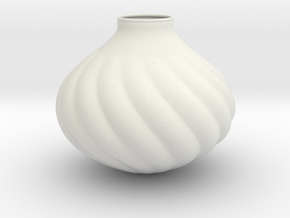Vase J2315  in White Natural Versatile Plastic