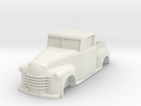 Chevy Truck 1951 Shell (Ho scale) in White Natural Versatile Plastic