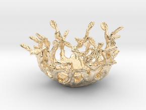 Beauty Nest in 14k Gold Plated Brass