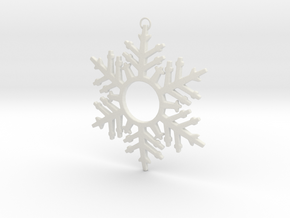 Snowflake Celebration in White Natural Versatile Plastic
