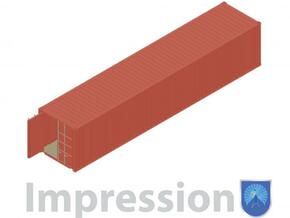 40ft shippingcontainer in Smooth Fine Detail Plastic