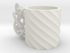 Deformed mug in White Natural Versatile Plastic