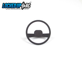 1:10 RC Truck Steering wheel 3 in Black Natural Versatile Plastic