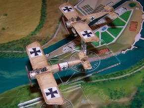 Fokker E.III (various scales) in White Natural Versatile Plastic: 1:144