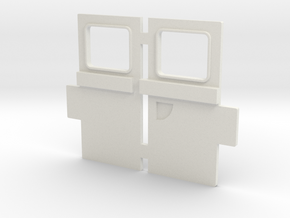 VW T1 Samba Door in White Natural Versatile Plastic
