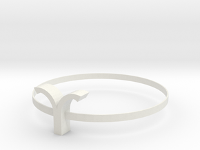 Aries necklace in White Natural Versatile Plastic