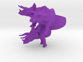 crazy big triceratops ring size 9 in Purple Processed Versatile Plastic