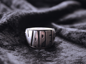 Ring Vaper size 11 1/2 in Natural Silver
