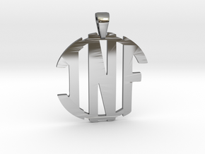 inf-monogram-new in Fine Detail Polished Silver