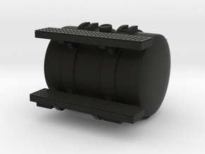 Round Fuel Tank w/ Steps in Black Natural Versatile Plastic