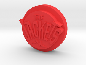 7" Single 'the Jackets' Adapter  in Red Processed Versatile Plastic