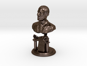 14 inch Bronze bust of Barack Obama in Polished Bronze Steel