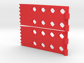 Foldable Sand Ladder  in Red Processed Versatile Plastic