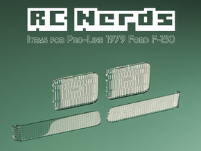 RCN084 Light lenses for Ford F150 79 P-L in Tan Fine Detail Plastic