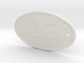 KTM BADGE in White Natural Versatile Plastic
