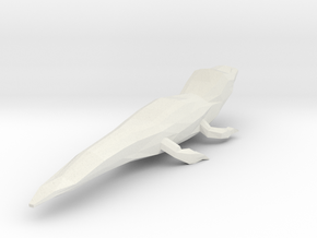 Alligator in White Natural Versatile Plastic