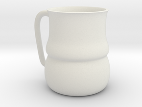 Tankard Style Mug in White Natural Versatile Plastic