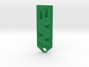 NAE farms key chain in Green Processed Versatile Plastic