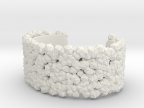 Bracelet Structure in White Natural Versatile Plastic