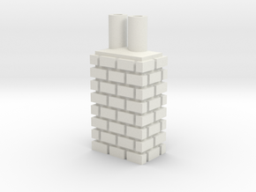 City Chimney 28mm -- Pulp Alley in White Natural Versatile Plastic