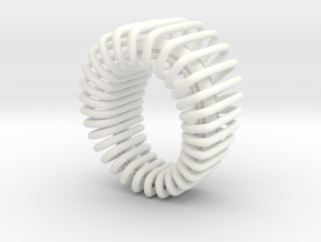 Looped14 pendant in White Processed Versatile Plastic