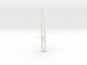 Shinobi Blade Set for ModiBot in White Processed Versatile Plastic