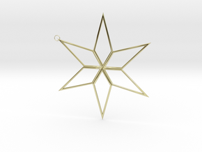 Star Pendant in 18k Gold Plated Brass