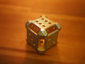 Plate D6 in Polished Gold Steel