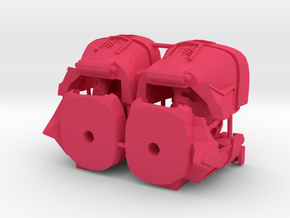 Garnetron Gauntlets in Pink Processed Versatile Plastic