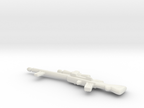 Snowtrooper Dengar Rifle Custom in White Natural Versatile Plastic