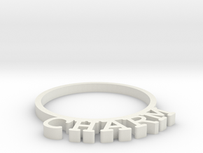 D&D Condition Ring, Charm in White Natural Versatile Plastic