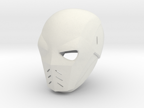 Deathstroke Arrow: Season 2 helmet with jaw piece in White Natural Versatile Plastic