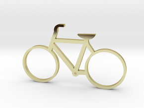 Bicycle Keychain in 18k Gold Plated Brass