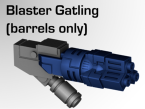 Blaster Gatling Barrels in Tan Fine Detail Plastic