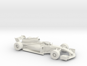 F1 2018 car 1:30 in White Natural Versatile Plastic
