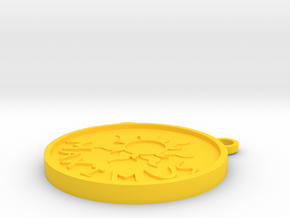 Maximus Medallion in Yellow Processed Versatile Plastic