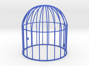 Upper part of a cage for the toy birds in Blue Processed Versatile Plastic