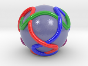 Color Link with Tetrahedral Symmetry in Glossy Full Color Sandstone