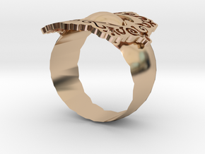 Sapphire srilangka Ring  in 14k Rose Gold: Medium
