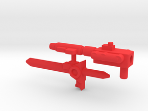 Alchemist Prime Submarauder Weapons in Red Processed Versatile Plastic