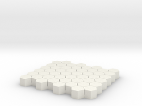 Pavement Stone in White Natural Versatile Plastic