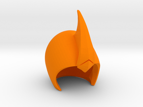 Helmet 7c in Orange Processed Versatile Plastic