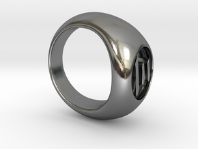 Akatsuki Ring - Hidan / Three in Polished Silver: 6 / 51.5