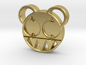RADIOHEAD BUTTON in Natural Brass