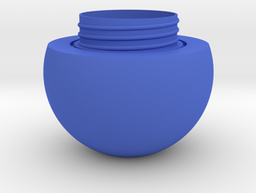 Sphere jar - bottom in Blue Processed Versatile Plastic
