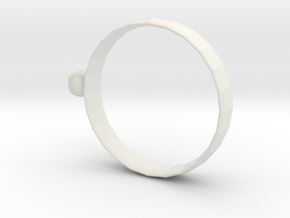 Ring of baseball in White Premium Versatile Plastic: Medium
